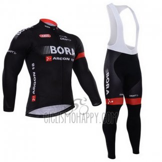 Bora Cycling Jersey Bib Tight 2015 Long Sleeve Black