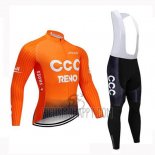 CCC Cycling Jersey Bib Tight 2019 Long Sleeve Orange