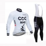 CCC Cycling Jersey Bib Tight 2019 Long Sleeve White