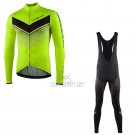 Nalini Cycling Jersey Bib Tight 2021 Men Long Sleeve Green