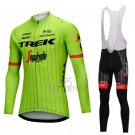 Trek Segafredo Cycling Jersey Bib Tight 2018 Long Sleeve Green