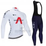 INEOS Grenadiers Cycling Jersey Bib Tight 2021 Long Sleeve White