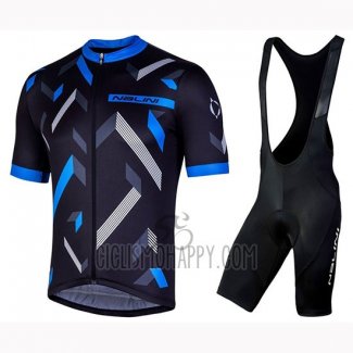 Nalini Descesa 2.0 Cycling Jersey Bib Short 2019 Men Short Sleeve Black Blue