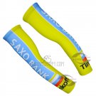 Saxo Bank Tinkoff Arm Warmer Yellow 2015 Cycling