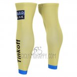 Saxo Bank Leg Warmer Yellow 2015 Cycling