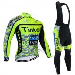 Tinkoff Cycling Jersey Bib Tight 2021 Long Sleeve Yellow