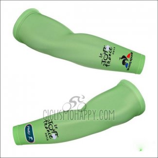 Tour de France 2015 Arm Warmer Cycling Green