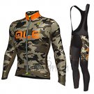 ALE Cycling Jersey Bib Tight 2017 Men Long Sleeve Camouflage