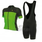 ALE Formula 1.0 Ultimate Cycling Jersey Bib Short 2017 Men Short Sleeve Green and Black