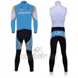 Astana Cycling Jersey Bib Tight 2011 Long Sleeve Sky Blue