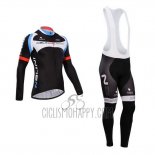 Nalini Cycling Jersey Bib Tight 2014 Men Long Sleeve Black