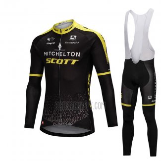 Scott Cycling Jersey Bib Tight 2018 Long Sleeve Black