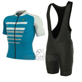 ALE Prr 2.25 Piuma Cycling Jersey Bib Short 2017 Men Short Sleeve Light Blue