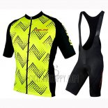 Nalini Podio 2.0 Cycling Jersey Bib Short 2019 Men Short Sleeve Black Yellow