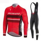 Specialized Cycling Jersey Bib Tight 2018 Men Long Sleeve Red