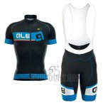 ALE Formula 1.0 Adriatico Cycling Jersey Bib Short 2017 Men Short Sleeve Blue and Black