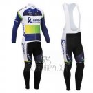 Orica GreenEDGE Cycling Jersey Bib Tight 2013 Long Sleeve Blue