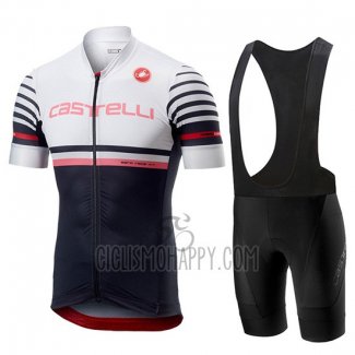 Castelli Free AR 4.1 Cycling Jersey Bib Short 2019 Men Short Sleeve White Black