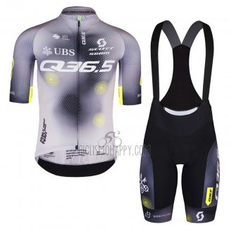 Q36.5 Cycling Jersey Bib Short 2023 Men Short Sleeve Gray