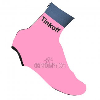 Saxo Bank Tinkoff Shoes Cover Pink and Gray 2016 Cycling