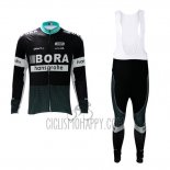 Bora Cycling Jersey Bib Tight 2017 Long Sleeve Black