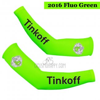 Saxo Bank Tinkoff Arm Warmer Green 2016 Cycling