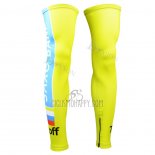 Saxo Bank Tinkoff Leg Warmer Yellow 2015 Cycling