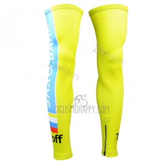 Saxo Bank Tinkoff Leg Warmer Yellow 2015 Cycling