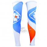 FDJ Leg Warmer White and Blue 2015 Cycling