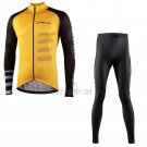 Nalini Cycling Jersey Bib Tight 2021 Men Long Sleeve Yellow