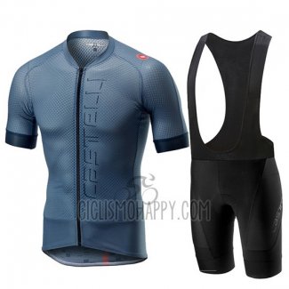 Castelli Climber's 2.0 Cycling Jersey Bib Short 2019 Men Short Sleeve Gray Blue