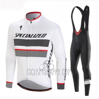 Specialized Cycling Jersey Bib Tight 2018 Men Long Sleeve White